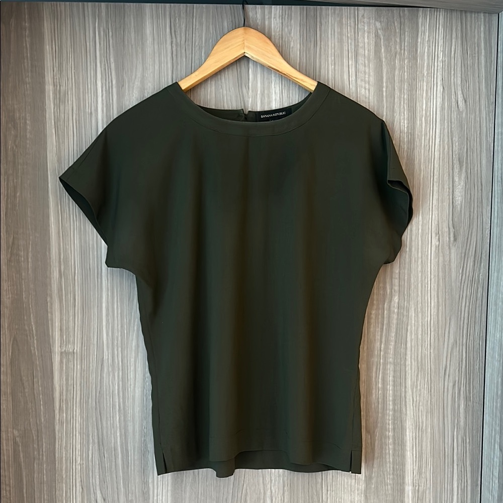Banana Republic Dark Olive Green Women's Blouse